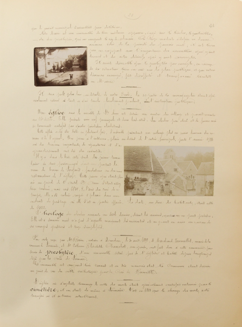 Manuscrit original de Martin Eugène Legrand, feuillet 23/36